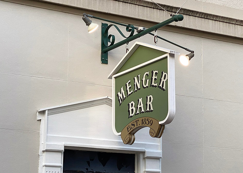 The Menger Bar once served as the makeshift headquarters for Teddy Roosevelt to recruit his volunteer cavalry